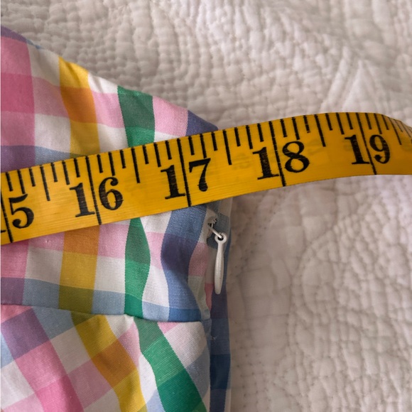 NWT J Crew Factory checked maxi sundress. Size 6. Smocked back, feminine colors - Picture 13 of 16